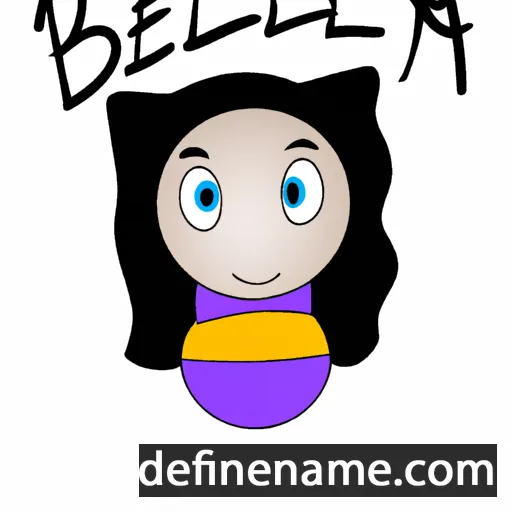 cartoon of the name Bellia