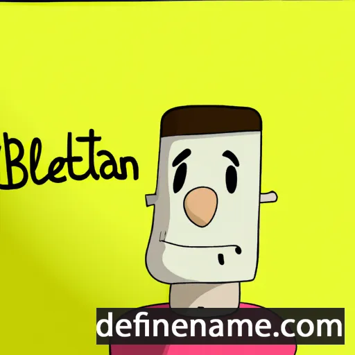 cartoon of the name Beltrán