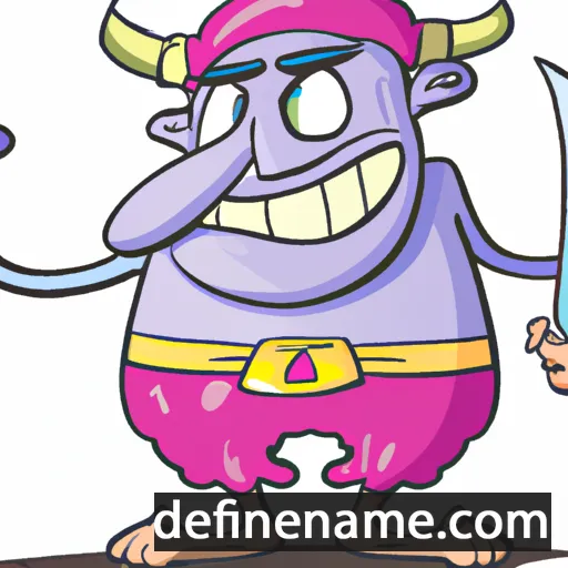 cartoon of the name Belus