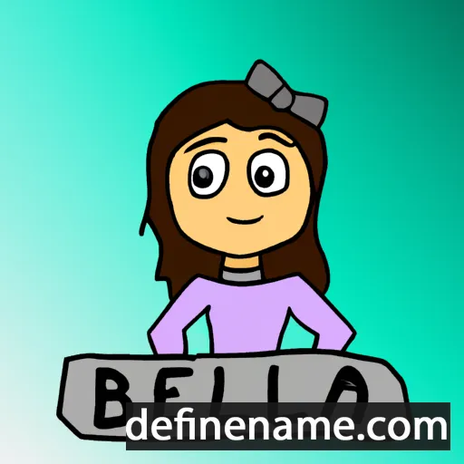 cartoon of the name Belvia