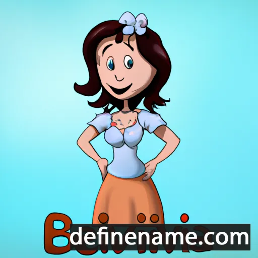 cartoon of the name Belvina