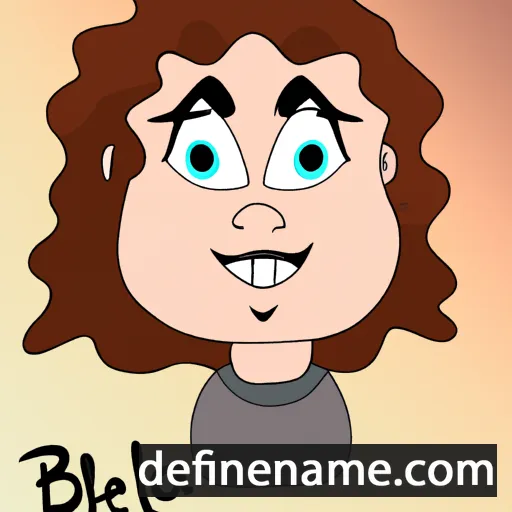 cartoon of the name Belya