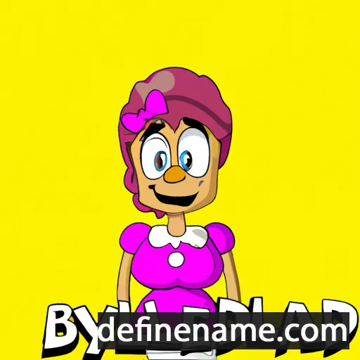 cartoon of the name Belynda