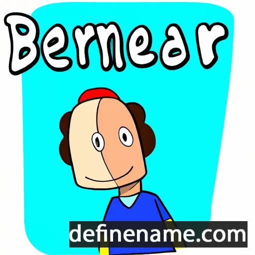 cartoon of the name Bèrnabé