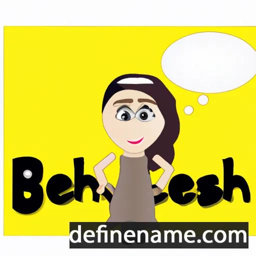 cartoon of the name Benafsha