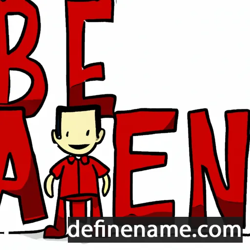 cartoon of the name Benan