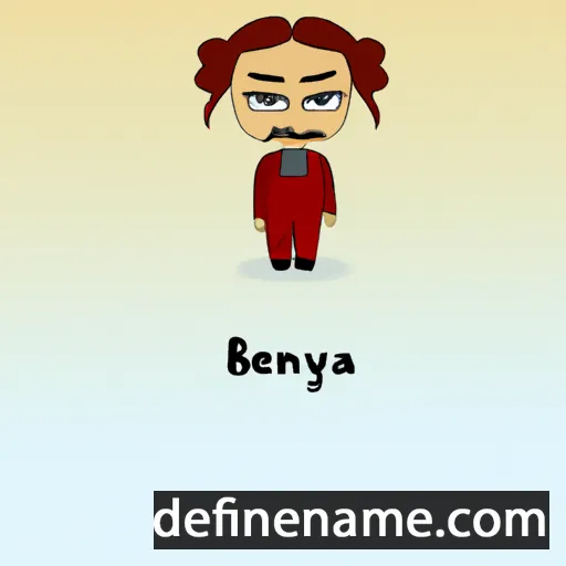 cartoon of the name Benaya