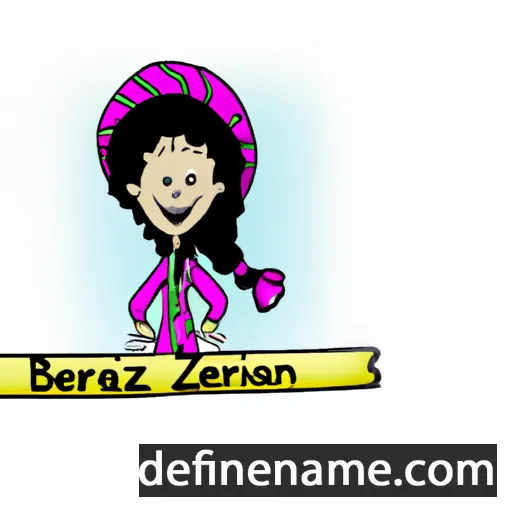 cartoon of the name Benazir