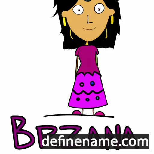 cartoon of the name Benazira