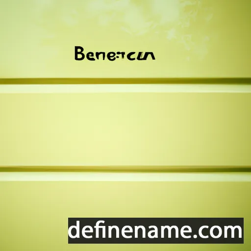 cartoon of the name Benchamina