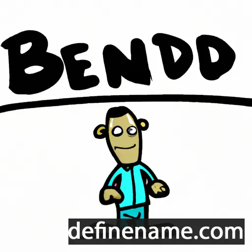 cartoon of the name Bendet