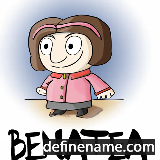 cartoon of the name Benedeta