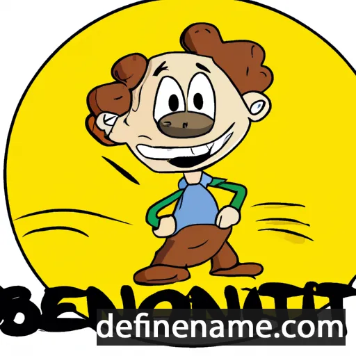 cartoon of the name Benedettu