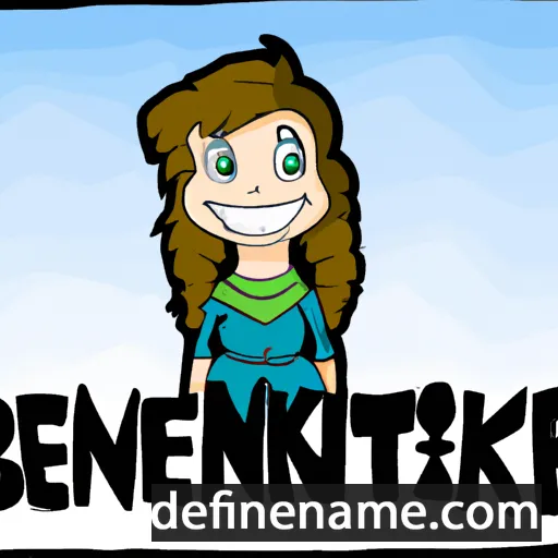 cartoon of the name Benedikte