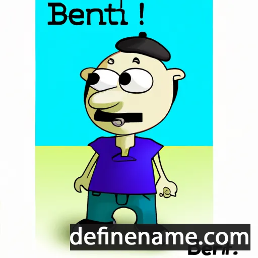 cartoon of the name Beneît