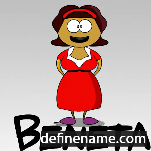 cartoon of the name Benetta