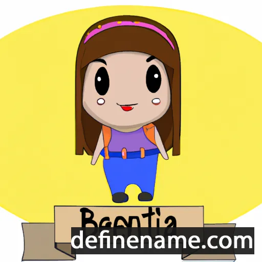 cartoon of the name Beníta