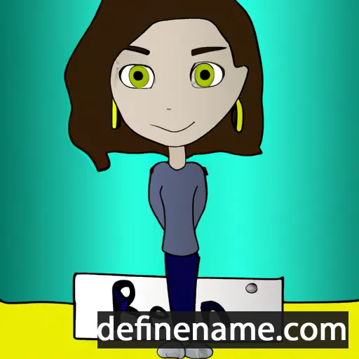 cartoon of the name Benia