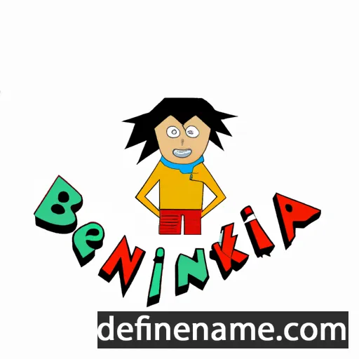 cartoon of the name Benidikta