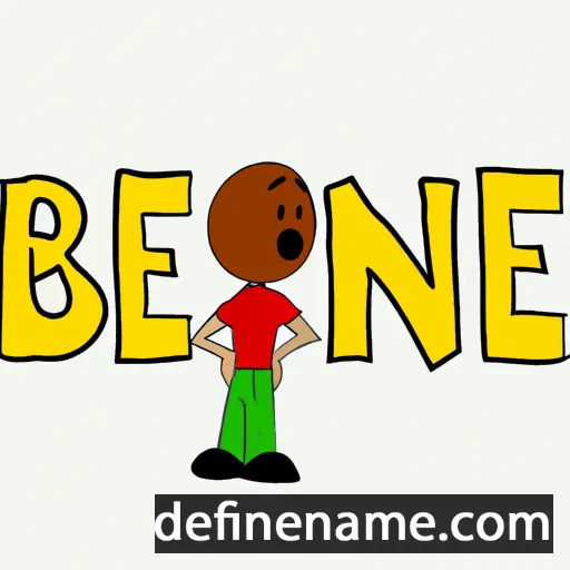 cartoon of the name Benie