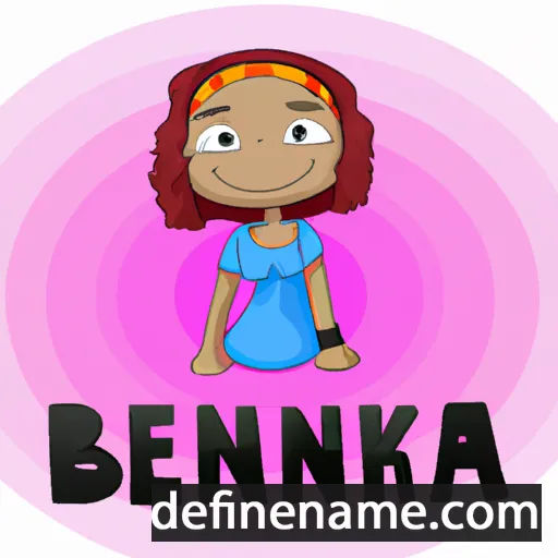 cartoon of the name Benika