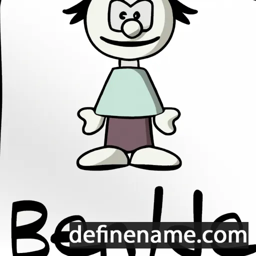 cartoon of the name Benilde