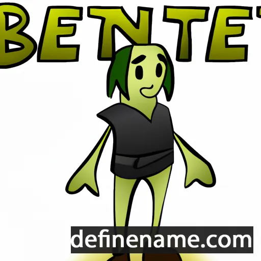 cartoon of the name Benite