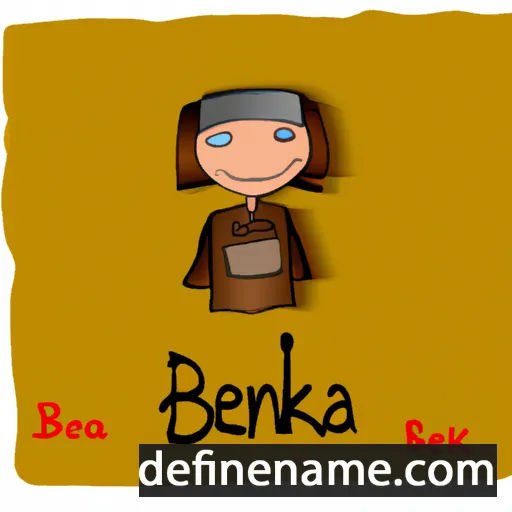 cartoon of the name Benka