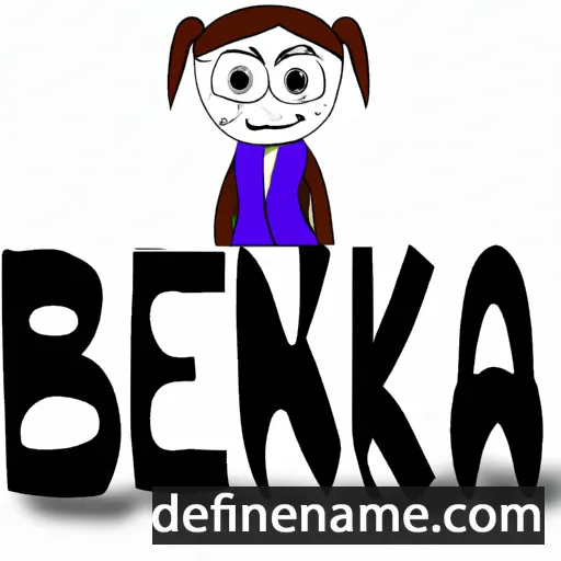 cartoon of the name Benka