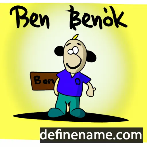 cartoon of the name Benkő