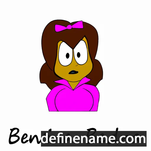 cartoon of the name Benvinda