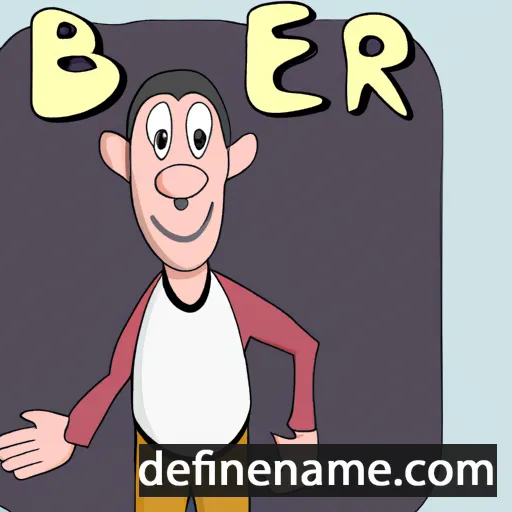 cartoon of the name Ber