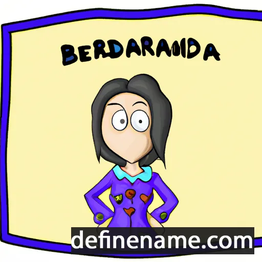 cartoon of the name Berardina