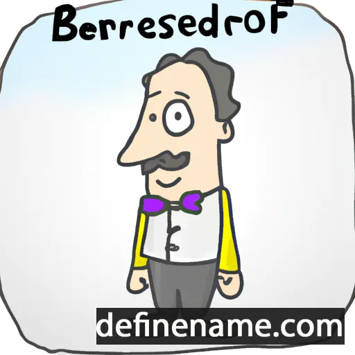 cartoon of the name Beresford