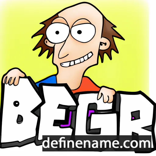 cartoon of the name Berg