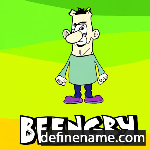 cartoon of the name Bergny