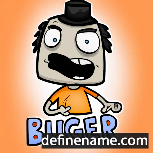 cartoon of the name Bergur