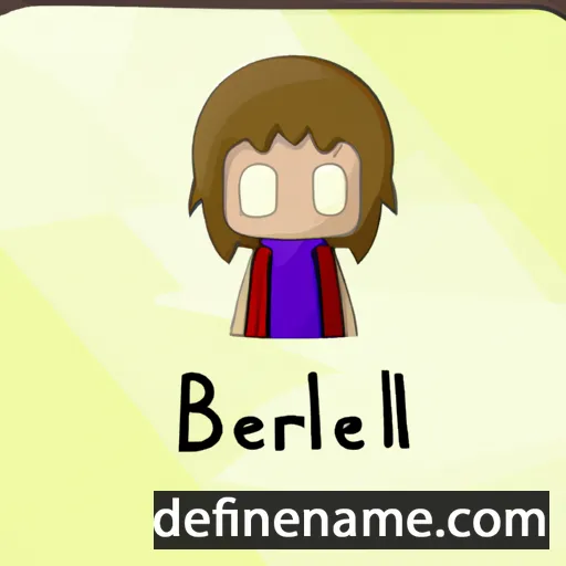 cartoon of the name Beriel