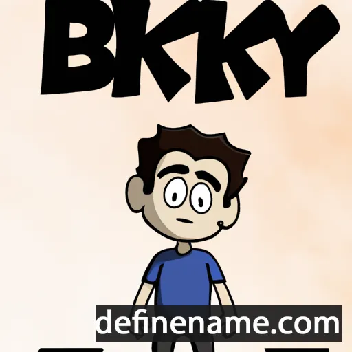 cartoon of the name Berkay