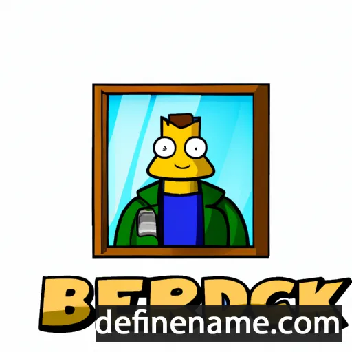 cartoon of the name Berkhard