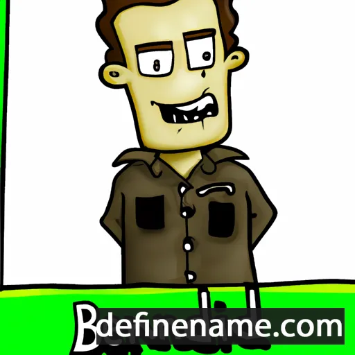 cartoon of the name Bernadien