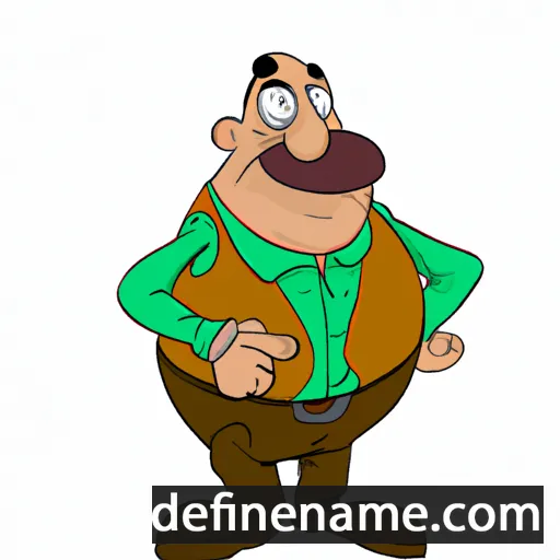 cartoon of the name Bernadin