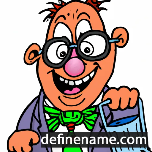 cartoon of the name Bernald