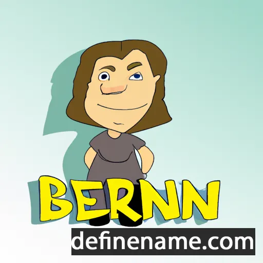 cartoon of the name Berneen