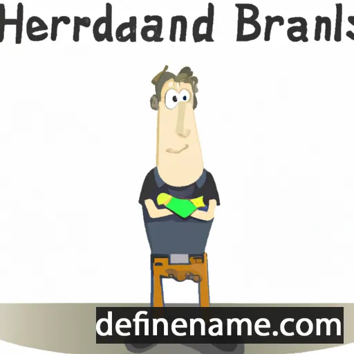 cartoon of the name Bernhards