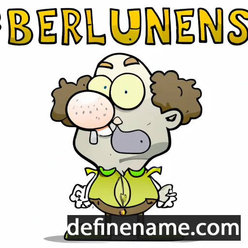 cartoon of the name Bernulfus