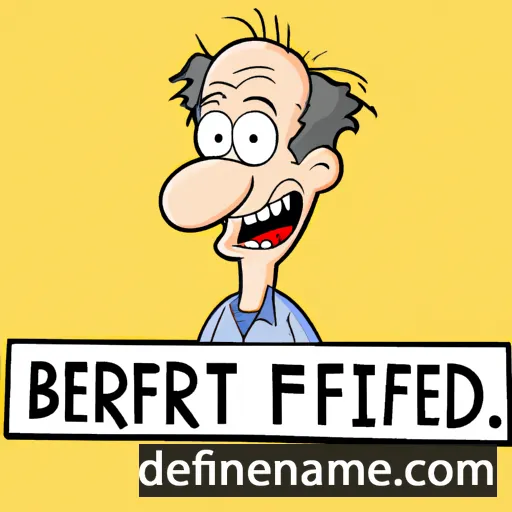 cartoon of the name Bertfried