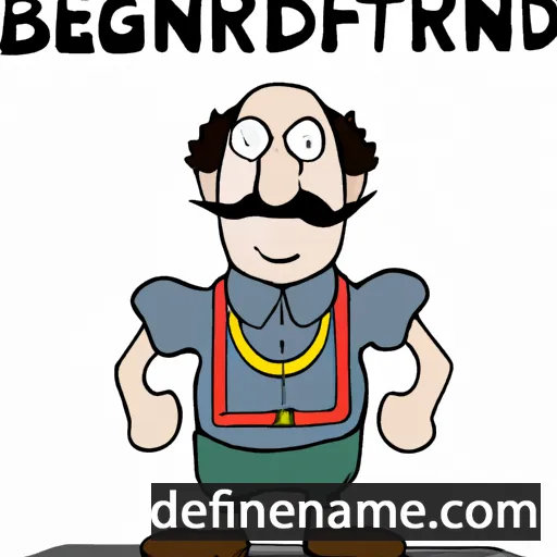 cartoon of the name Berthegund