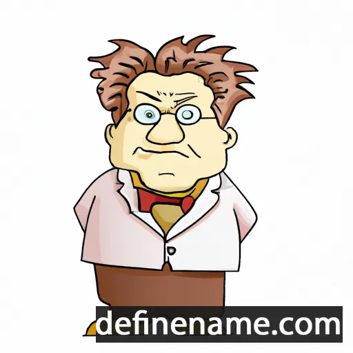 cartoon of the name Bertomieu