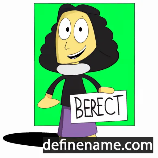 cartoon of the name Bertrice